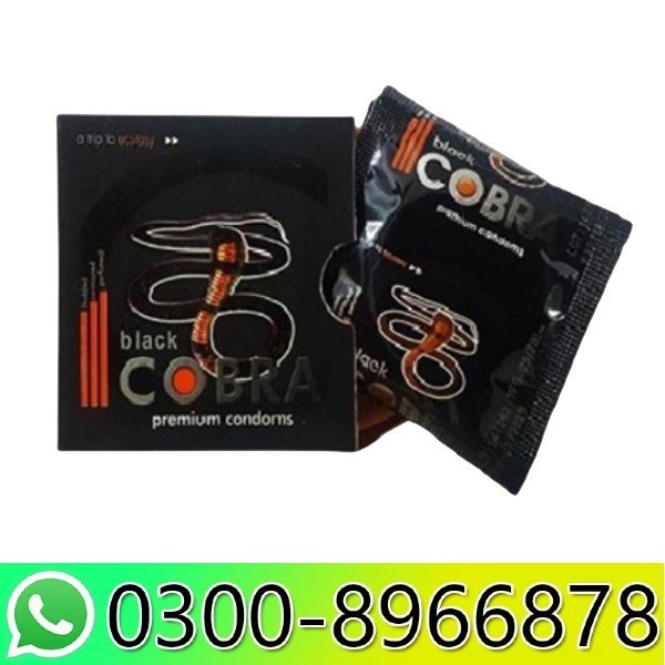 Black Cobra Premium Condoms In Pakistan