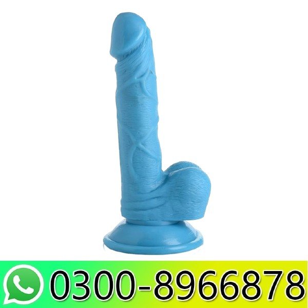 6.5 Inch Dildo with Balls Blue In Pakistan