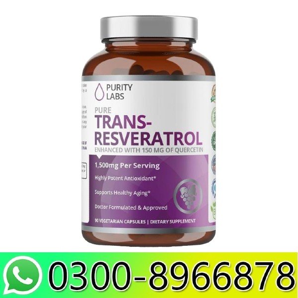 Purity Labs Pure Trans-Resveratrol with Quercetin In Pakistan