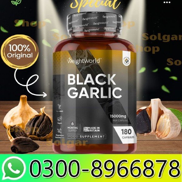 WeightWorld Black Garlic 15000mg Capsules In Pakistan