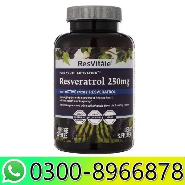 ResVitále Resveratrol 250mg - Pure Youth Activating in Pakistan