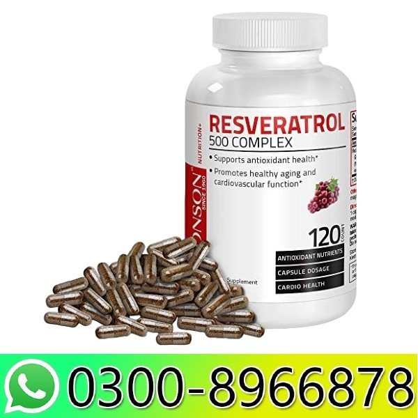 Bronson Resveratrol Complex 500mg – Powerful Antioxidant in Pakistan