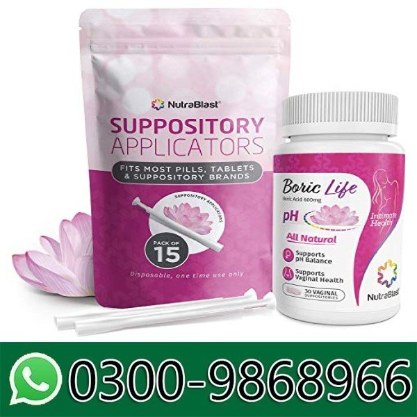 NutraBlast Boric Acid Vaginal Suppositories In Pakistan