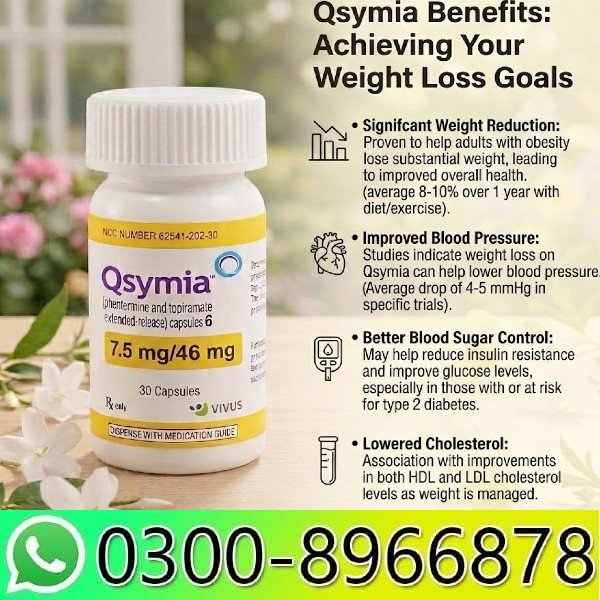 Qsymia 7.5 mg/46mg Weight Loss Capsules In Pakistan