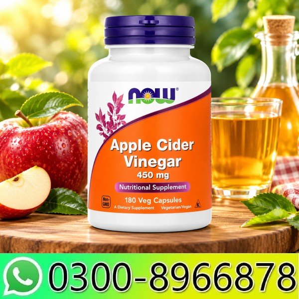 Apple Cider Vinegar 450 Mg 180 Veg Capsules In Pakistan