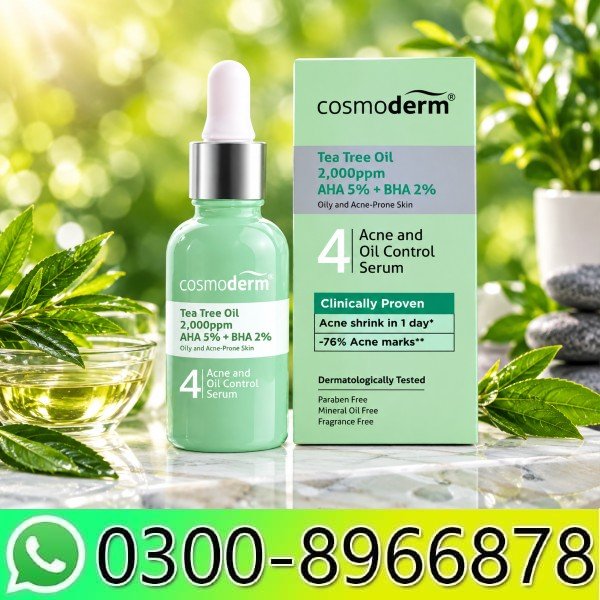 Cosmoderm Tea Tree Oil Refining Oil Control Serum Price In Pakistan