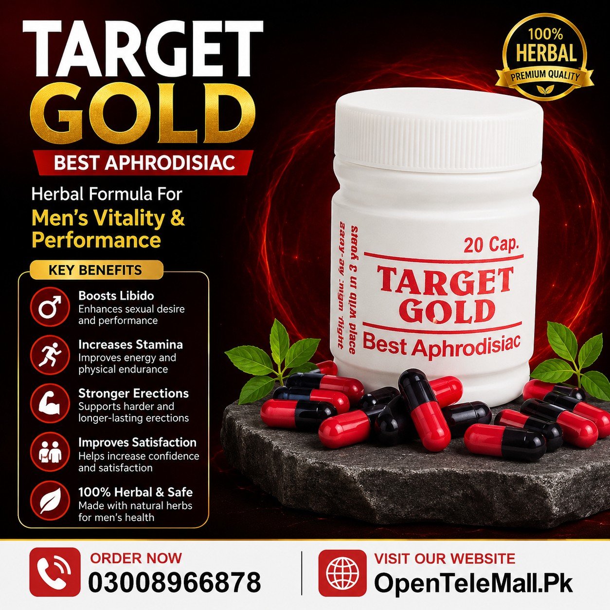 Herbal Target Gold Capsule In Pakistan