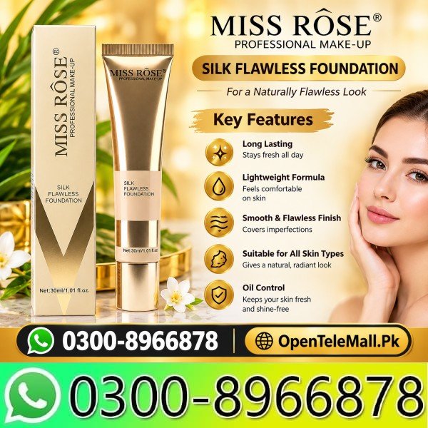 Miss Rose Silk Flawless Foundation in Pakistan