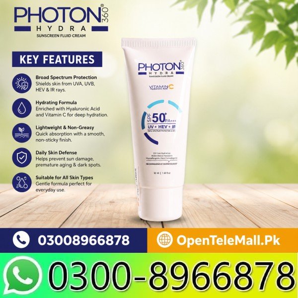 Photon 360 Hydra Sunscreen Fluid Cream In Pakistan