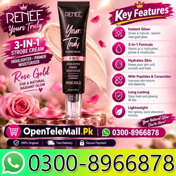 Renee Yours Truly Strobe Rose Gold Cream in Pakistan